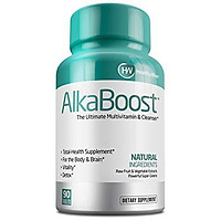 Alka Boost MultiVitamin for Healthy pH Balance, Alkaline Booster & Immune System Support. Natural Detox - Promotes Energy Clarity and Focus - Green and Wholefood Blend, 90ct