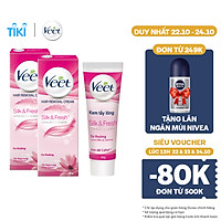 Combo 2 Kem Tẩy Lông Cho Da Thường Veet Silk Fresh 50G