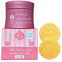Combo 1 kem dưỡng da hỗ trợ trị nhăn Biorica Rose Nhật bản ( 40g) + 2 miêng mút rửa mặt đa năng