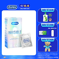 Bao cao su Durex Invisible Extra Thin Extra Sensitive 1 Hộp 10 Bao