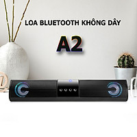 Loa bluetooth A2, loa không dây để bàn âm thanh chân thực, thiết kế loa kép siêu bass, Led chuyển màu, kết nối được với điện thoại, tivi, laptop- Hàng nhập khẩu