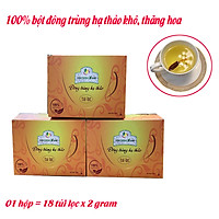 Đông Trùng Hạ Thảo Túi Lọc Tân Cương Xanh Hộp 18 túi lọc x 2 gram -Pha chế tiện dụng, Giúp bồi bổ cơ thể, tăng cường sức đề kháng chống lại bệnh tật