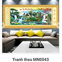 Tranh thêu chữ thập Phong cảnh Lưu thủy sinh tài MN0043 ( 150x71) MN0044 (