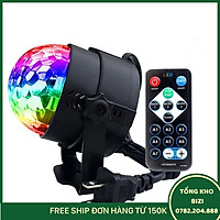Đèn Nháy Theo Nhạc Led Cầu Hiệu Ứng 7 Màu Siêu Đẹp, Đèn Bay Phòng Cao Cấp Cho Phòng Karaoke Phòng Ngủ Có Remote Điều Khiển Từ Xa Tiện Lợi - Free Ship Toàn Quốc