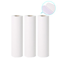 Poooli 110 * 30mm White Self-adhesive Thermal Paper Roll Printable Sticker Paper BPA-Free Long-Lasting 10-Years Paper