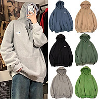 Men Women Hoodie Sweatshirt Letter Solid Color Loose Fashion Pullover Tops