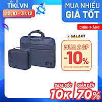 Túi Chống Sốc Túi Xách Cho Macbook Laptop Surface Galaxy Store 13 - 14 Inch Kèm Túi Phụ Kiện - Hàng Chính Hãng