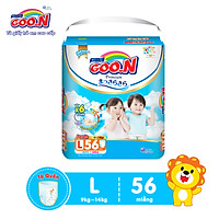 Tã quần Goon Premium gói siêu đại size L 56 miếng dành cho bé từ 9kg - 14kg