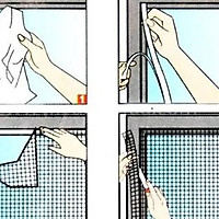 Màn chống muỗi - côn trùng dành cho cửa sổ 0033 ( 1,5 m x 1,5 m ) nhât bản
