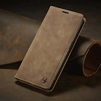 Bao da thật dạng ví cho Xiaomi Redmi Note 9 Pro Chính Hãng Caseme có ngăn đựng thẻ - Hàng Nhập Khẩu