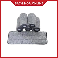 Combo 10 bông lau nhà vuông 32.5x12cm - bộ lau nhà đa năng 4 trong 1 - bông lau vuông