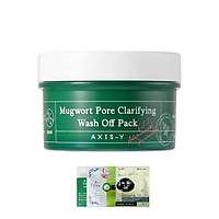 Mặt Nạ Ngải Cứu Đất Sét Làm Sạch Sâu Giảm Mụn Axis-Y Mugwort Pore Clarifying Wash Off Pack 100ml + + Tặng 1 mặt nạ Dr.Morita bất kỳ
