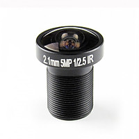 2.1mm Lens Fisheye CCTV Lens 1/2.5" HD 5.0 Megapixel For IP CCTV Cameras M12 Mount 155° Compatible Wide Angle Panoramic