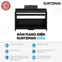 Đàn Piano điện cao cấp/ Home Digital Piano - Kzm Kurtzman K650 (BL) - Màu đen - Hàng chính hãng