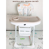 Ghế đa năng Mastela 1015 ngả, nâng hạ độ cao, có bánh xe / TẶNG BÁT THÌA ĂN DẶM UPASS CHÍNH HÃNG
