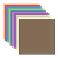 Andoer 11 Colors/set Transparent Gel Lighting Filter 30 * 30cm/ 12 * 12in Coloured Overlays Tinted Correction Gels Light