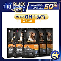 Combo 5 gói thức ăn cho chó trưởng thành Ganador vị thịt cừu & gạo Lamb & Rice 400gram