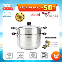 Nồi Hấp 2 Tầng Bằng Inox Lock&Lock LLH1262 (26cm)