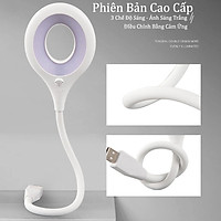 Đèn led kẹp bàn học xoay 360 độ sạc tích điện với 3 chế độ ánh sáng