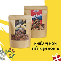 Combo ngũ cốc 8 loại hạt trái - Vị cacao & vị quả mọng - Không đường tinh luyện/phụ gia - HAPPI OHA GRANOLA