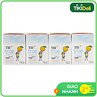 Lốc 4 sữa Chua Uống Tiệt Trùng Topkid TH True Milk 110ml
