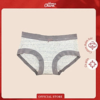 Quần lót cotton đẹp Venus Charm 9109 họa tiết kẻ sọc, co giãn thấm hút mồ hôi
