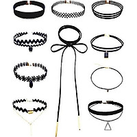 COMBO 5 Vòng cổ Choker nữ Cá tính và Thời trang, vòng cổ dự tiệc, vòng cổ trẻ trung cực cool ngầu ( Giao Mẫu Ngẫu Nhiên)