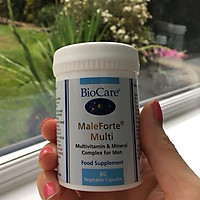 Tăng chất lượng tinh trùng hỗ trợ sinh sản cho nam giới Biocare Male Forte chính hãng Anh