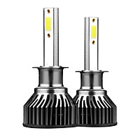 2Pcs Car LED Headlight Bulbs LED Driving Lamp All-in-one Conversion Kit H7 50W IP68 Waterproof