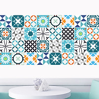Decal gạch bông dán bếp, dán tường, trang trí làm đẹp tân trang nhà cửa đời sống, nội thất văn phòng, quầy quán bar - mã HV31