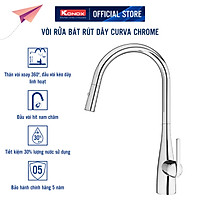 Vòi rửa bát rút dây Konox, Granite Series, Model Curva, 3 màu, Hàng chính hãng