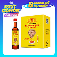 Nước mắm nhỉ cá cơm vàng ruột đỏ Làng Chài Xưa 525ml/chai cá ngon vùng nước trồi 300 năm truyền thống