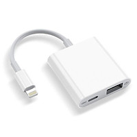 USB Camera Adapter USB Female OTG Converter Charging Interface Compatible with Phone 11 Pro X 8 7 6 Pad