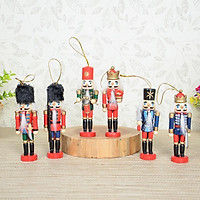 Các Loại Gỗ Handpainted Ngân Khánh Óc Chó Lính Tượng Xmas Trang Trí Orna