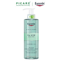 Eucerin Pro ACNE Solution Cleansing Gel: Gel Rửa Mặt Da Mụn (400 ml)