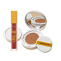 Combo Phấn nước đơn Lemonade Matte Addict Cushion 15g và Son kem lì Want It Got It 5g