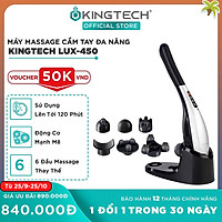 Máy Massage Cầm Tay Cao Cấp KINGTECH LUX450 - Hỗ Trợ Mát Xa Toàn Thân - Chuyên Sâu Vai Cổ, Chân, Lưng, Tay -Giảm Đau Mỏi Toàn Thân Cho Dân Văn Phòng, Gymer, Người Già, Người Lao Động Nặng - Món Quà Tuyệt Vời Cho Ông Bà, Bố Mẹ - Hàng Chính Hãng