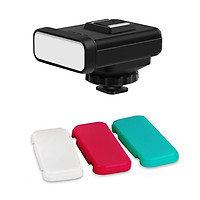 ORDRO SL-20 Compact Size On-Camera LED Video Light 20pcs LEDs with White/Red/Green Color Filters Built-in Lithium
