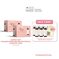 Combo 2 Hộp Collagen nước xóa nhăn ngăn lão hóa da Nucos Spa 13500 2x10Chaix50ml