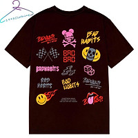 ÁO THUN TAY LỠ FROM RỘNG IN KTS LOGO HABIT LOCAL BRAND UNISEX NAM NỮ VẢI COTTON MỀM MỊN MÁT,1993CLOTHING