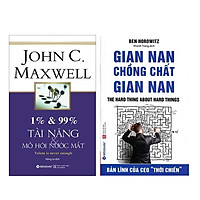 Combo Sách : 1% & 99% – Tài Năng & Mồ Hôi Nước Mắt +  Gian Nan Chồng Chất Gian Nan
