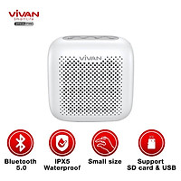Loa Bluetooth TWS 5.0 VIVAN Chống Nước IPX5, Công Suất 5W, Dung Lương Pin 1800mAh Nghe Nhạc Cực Đã - Hàng Chính Hãng