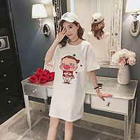 Váy xuông dáng rộng a,ka , chất cotton thoáng mát