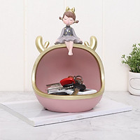 Creative Chic Bubble Girl Table Resin Candy Cake Fruit Storage Box Decor