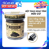 Bột Than Hoạt Tính Nguyên Chất UMIHOME (125g) - Làm trắng răng, sạch sâu da mặt, loại bỏ mụn, giải đọc cho da