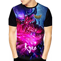 Áo LMHT 3D Ryze Giáo Sư (3D Đen) Áo LoL Ryze đẹp hình Liên minh huyền thoại, đủ size từ 40kg-84kg