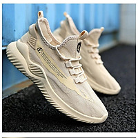 Giày thể thao nam sneaker thoáng khí Đế APB sườn chữ 2 màu mới