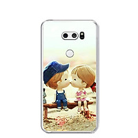 Ốp lưng dẻo cho điện thoại LG V30 - 0248 KISSLOVE03 - Hàng Chính Hãng