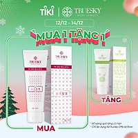 Gel tẩy tế bào chết Truesky chiết xuất trà xanh dùng được cho mặt và toàn thân 60ml - Scrub Gel
