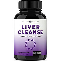 Liver Cleanse Detox & Repair Formula - 25+ Herbs: Milk Thistle Extract with Silymarin, Artichoke, Dandelion, Chicory Root Powder & More! - Premium Liver Support Pills Supplement - 60 Capsules
